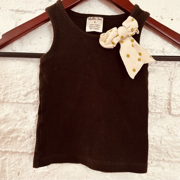 Matilda shirt with bow brow size 2 good condition - Picture 3 of 5